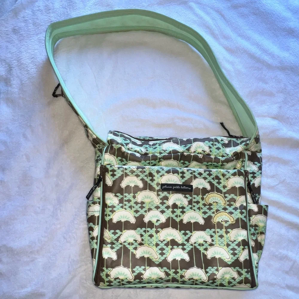 Petunia Pickle Bottom Crossbody Diaper Bag with Built In Changing Pad